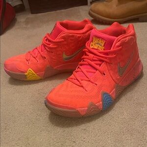 Nike Kyrie 4
Lucky Charms- Bright Red and Blue size 8 USA